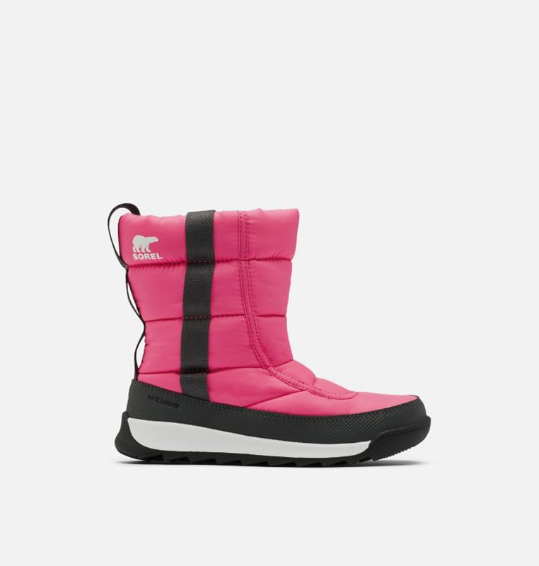 Kids Snow Boots Pink/Black - Sorel Youth Whitney™ II Puffy Mid - 102735-KXF